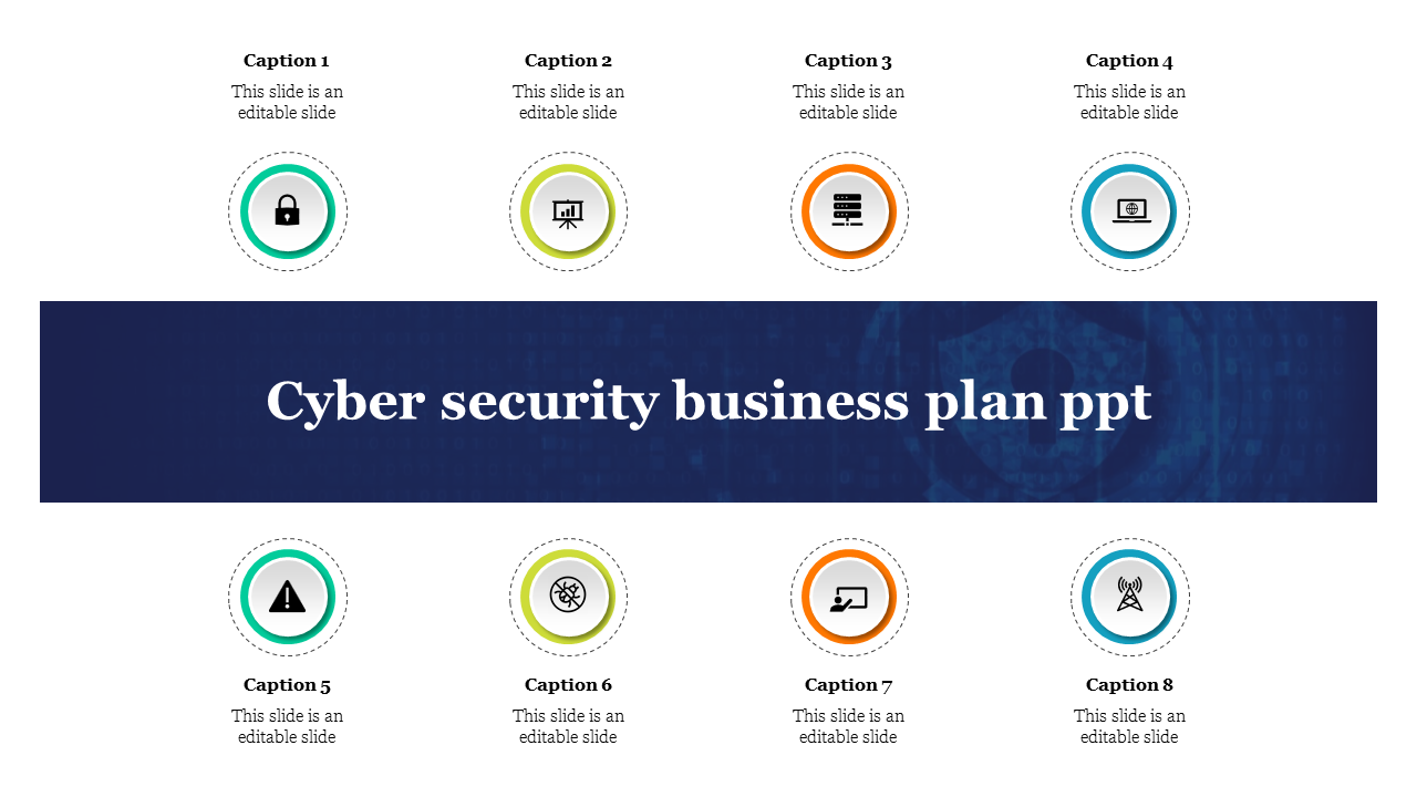 Creative Cyber Security Business Plan PPT Template